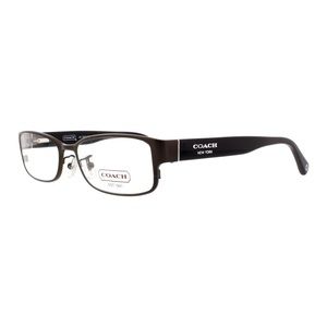 COACH ☆ Spenser Satin Dark Silver Eyeglass Frames